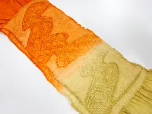 正絹　絞り　帯揚げ